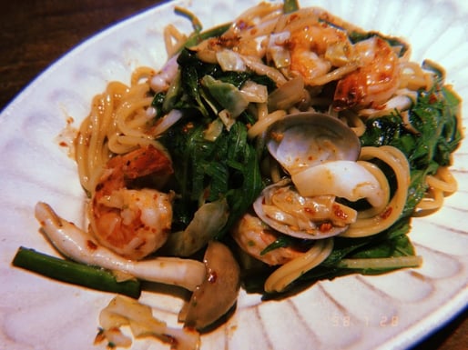 激辛海鮮焼きそば 超上級（北極点）