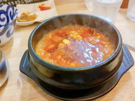 あさりのスンドゥブチゲ 辛さトッピング150円