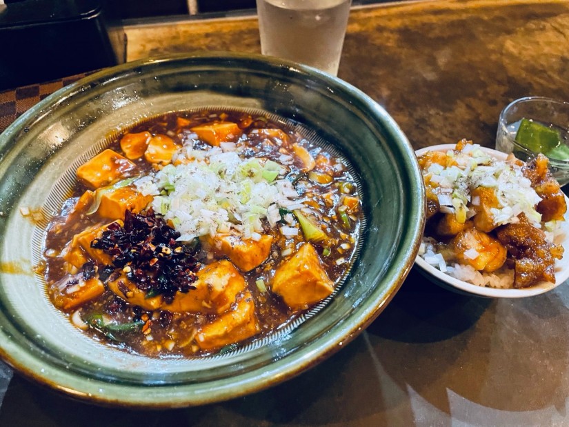 麻婆豆腐ラーメン（汁あり）
