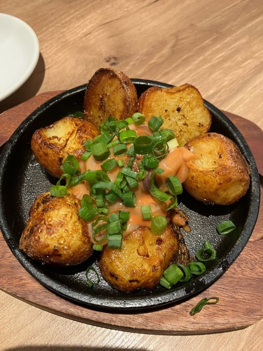 焼きバター塩辛ポテト