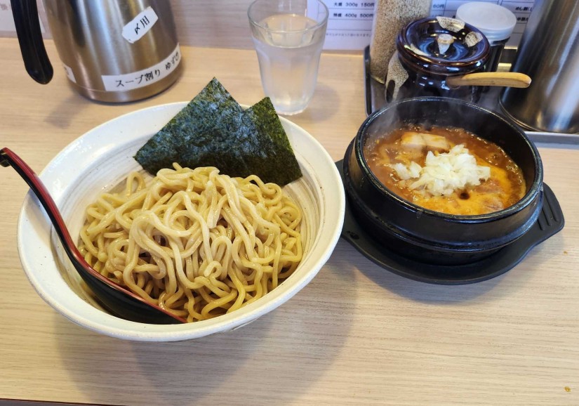 超濃厚きざみ焼豚辛つけ麺 激辛