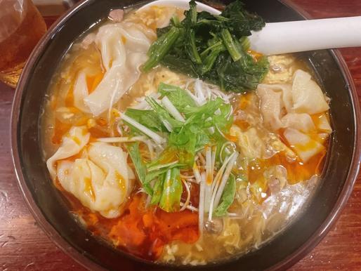 酸辣雲呑麺