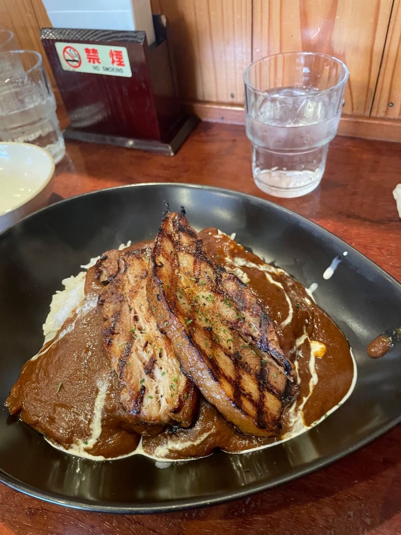 豚の角煮カレー 激辛の辛さ増し
