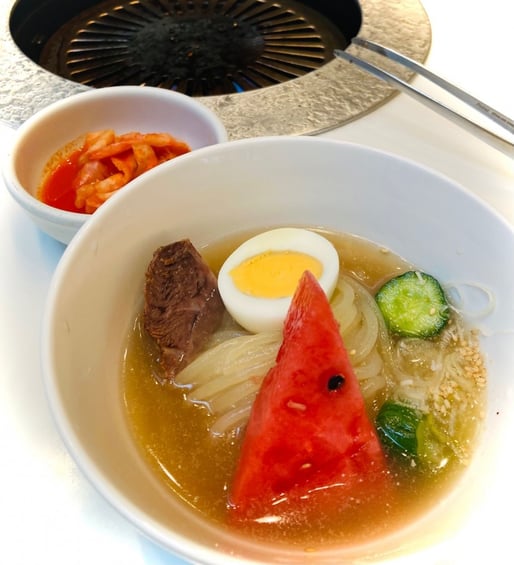 焼肉三点盛り ミニ冷麺ライスセット ミニ冷麺激辛