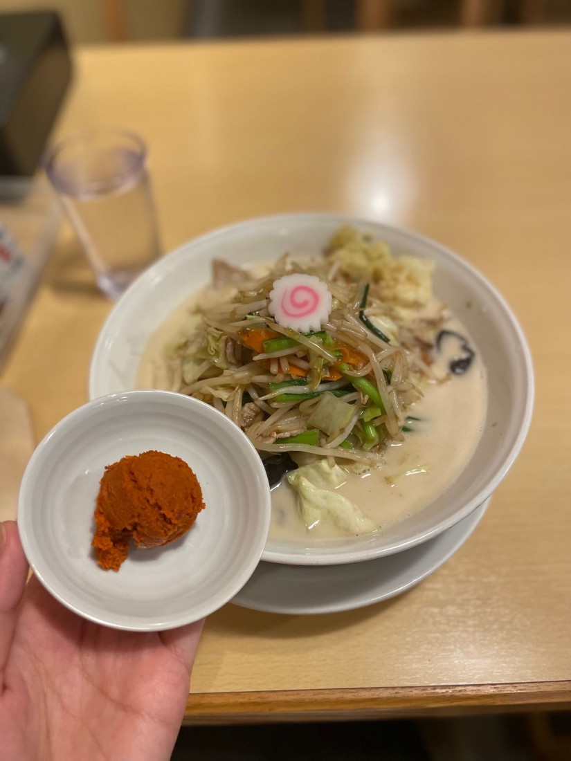 濃厚タンメン 辛い素追加