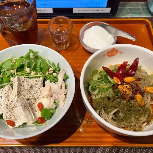麻辣汁なし担々麺 もっともっと辛く 青花椒