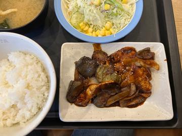 豚と茄子の辛味噌炒め定食