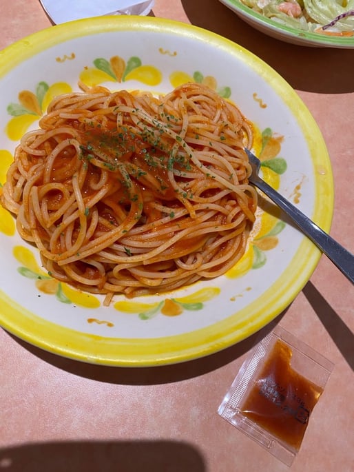 ペンネアラビアータ（スパゲッティへ変更）