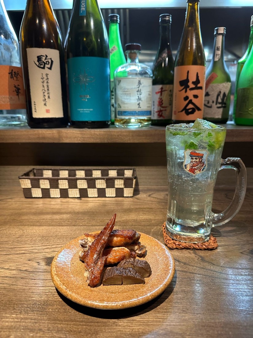 スモーク手羽とごま油