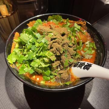 パクチーカラシビ味噌ラーメンカラ鬼増しシビ鬼増し
