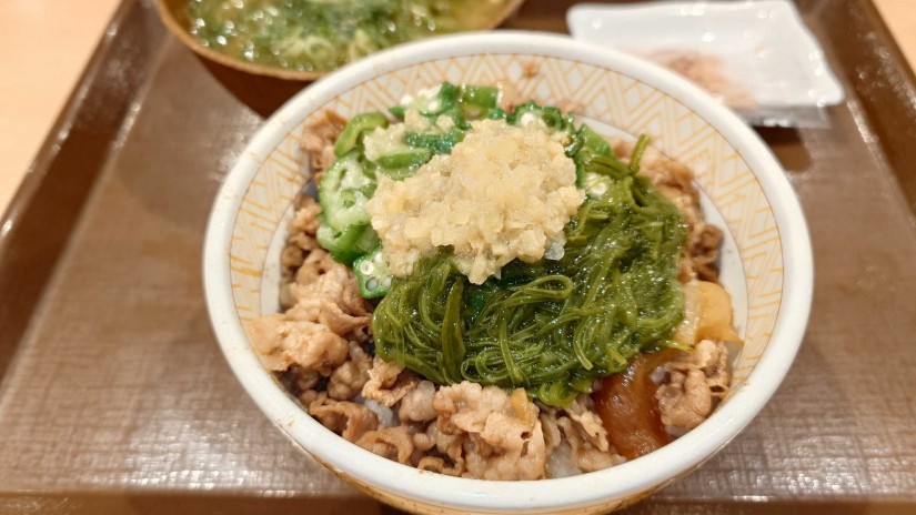 生姜めかぶオクラ牛丼【並盛】