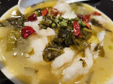 白身魚と四川酸菜の辛味煮込み (小鉢)
