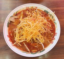 辛みそラーメン　辛ネギトッピング 3倍