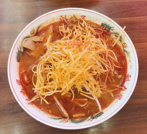 辛みそラーメン　辛ネギトッピング 3倍