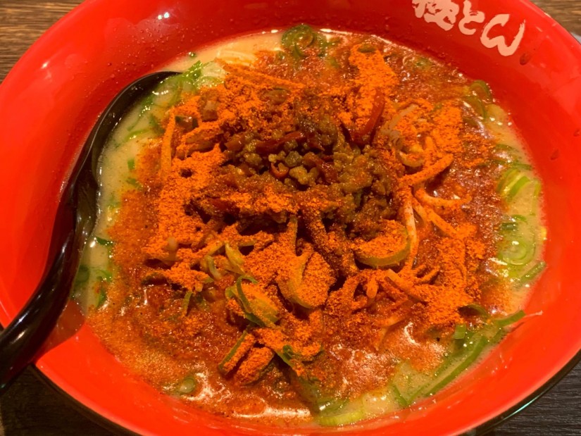 肉みそ辛極とん +激辛粉3辛