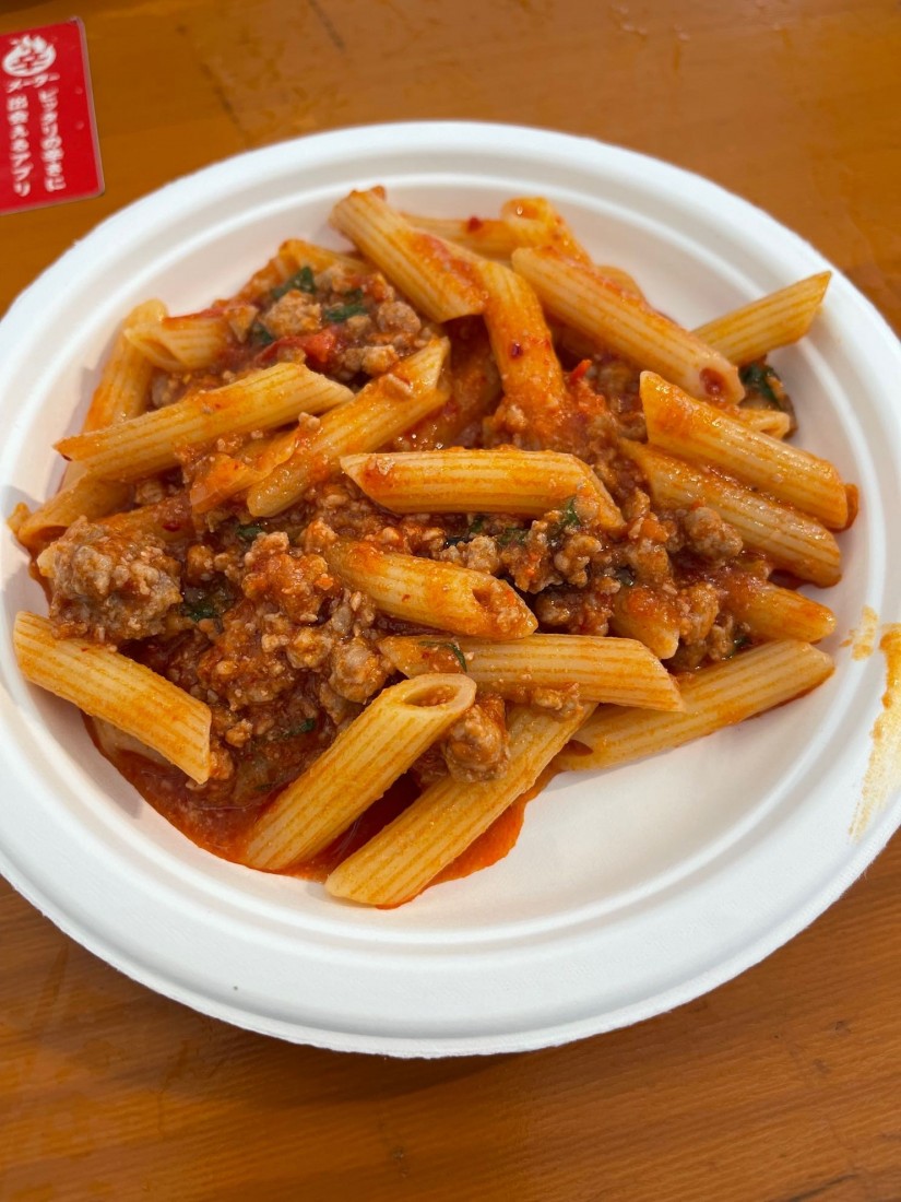 アラビアータソースのペンネ 激辛