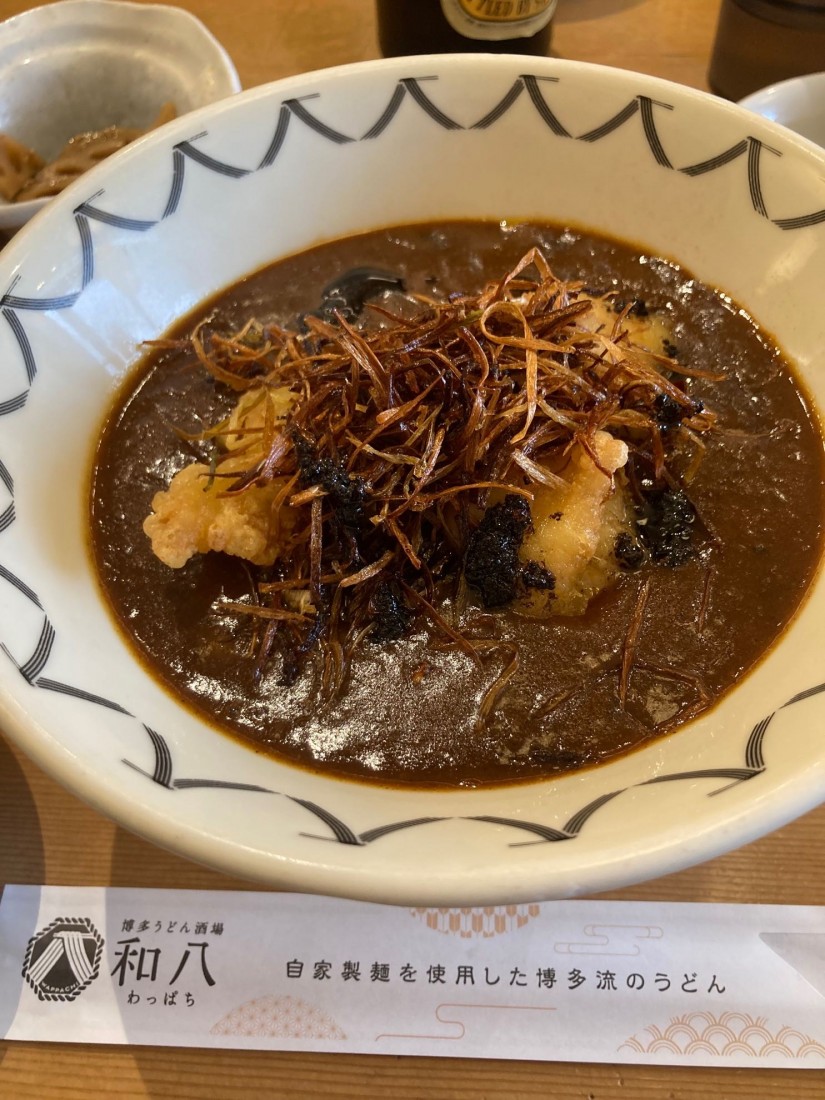 とり天カレーうどん ばり辛