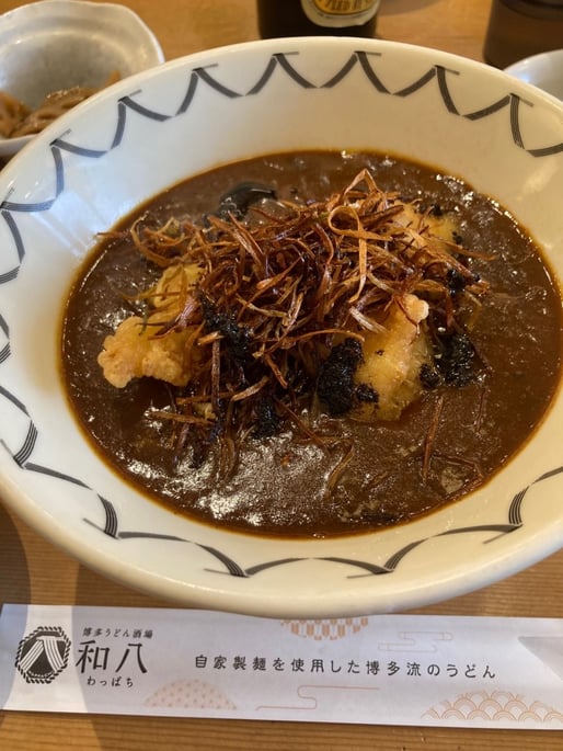 とり天カレーうどん ばり辛