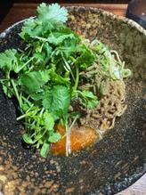 汁なし坦々麺パクチーのせ4辛 4辛