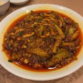 茄子と豚肉の四川風香り辛子ソース