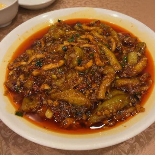 茄子と豚肉の四川風香り辛子ソース