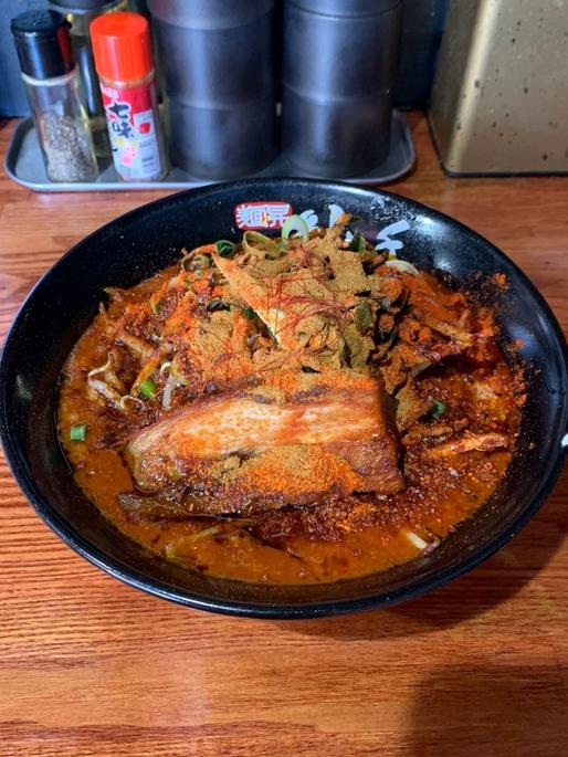 四川風辛味噌ラーメン「紅」 辛味地獄増し、痺れ普通