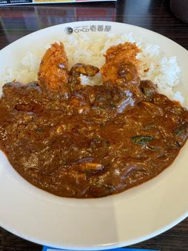 海の幸カレー ほうれん草 カキフライトッピング 20辛