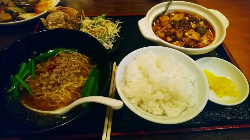 麻婆豆腐定食 辛め