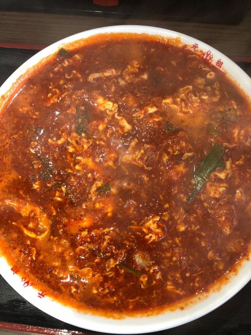 トマト辛麺 卵トッピング 30辛