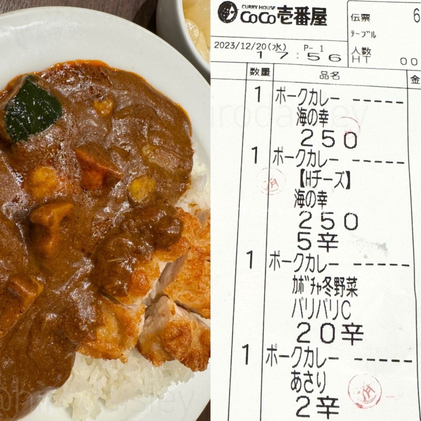 カボチャ冬野菜 パリパリチキンカレー 20辛
