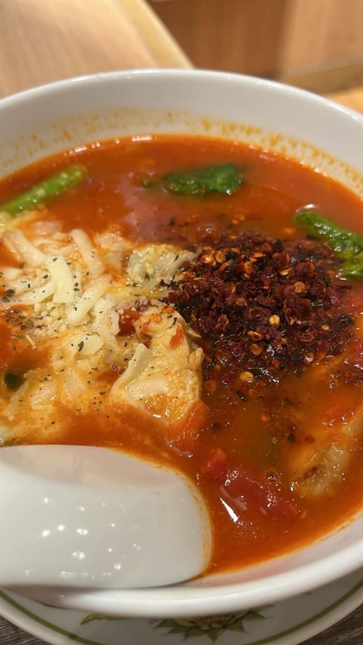 太陽のチーズ辛トマラーメン 3辛