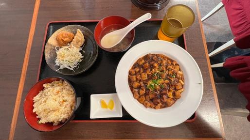 麻婆豆腐定食(ライスを炒飯に変更)