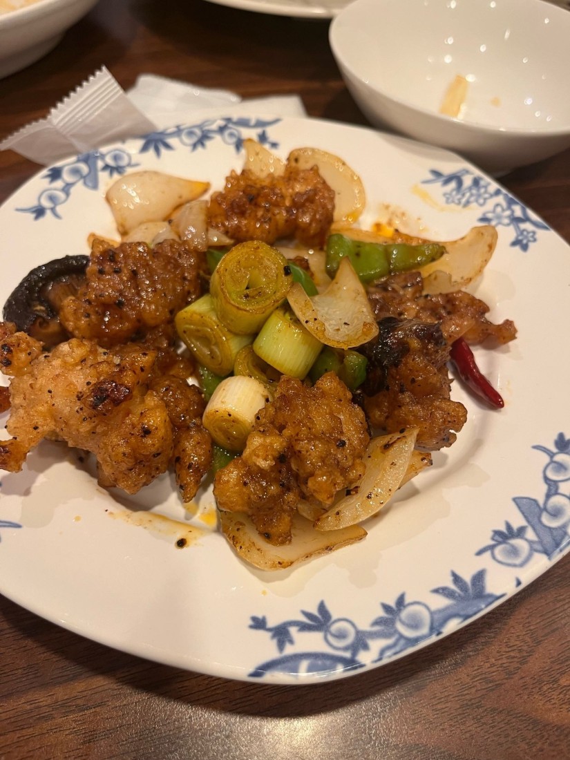 鶏肉の旨辛豆豉炒め