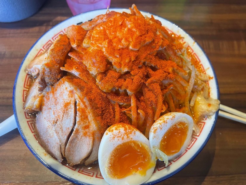 味玉ラーメン 特製スパイス5辛