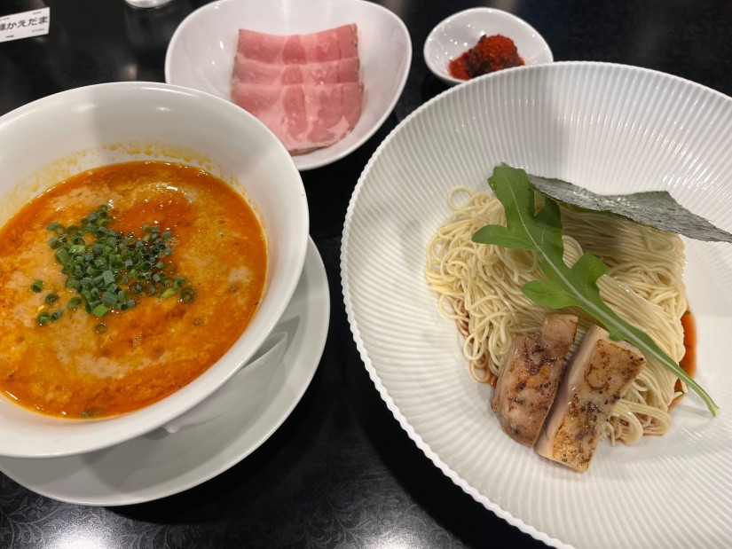 坦々つけ麺(麻辣醤トッピング)