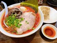 豚骨辛味噌ラーメン 　 ひかえめ、ふつう、中辛、大辛、火炎（+¥100）