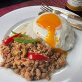 鶏肉のバジル炒め<ガ・パオ・カイ> 🌶🌶