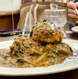 ハンバーグほうれん草カレー