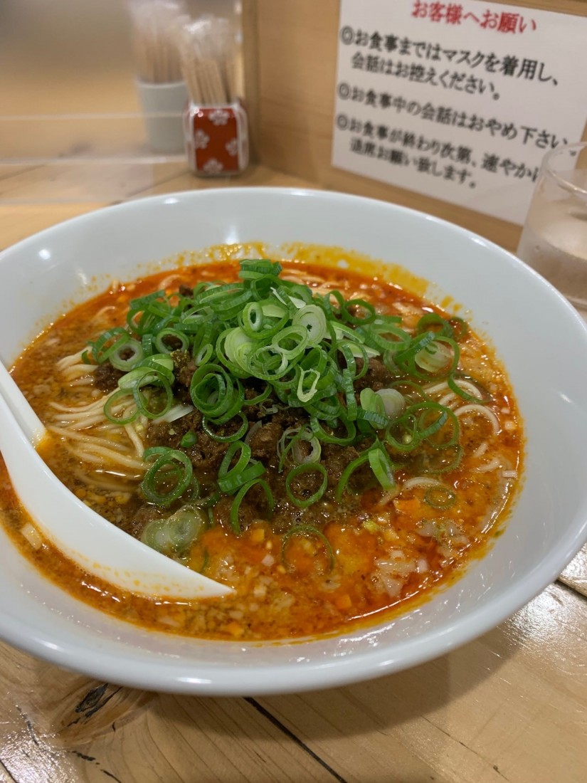 汁あり坦々麺  辛さ少なめ 痺れ少なめ