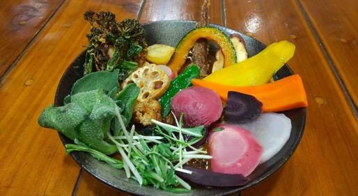 ハンバーグと鎌倉三浦16品目 野菜のスープカレー ３０ 村の言い伝え