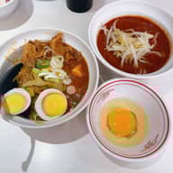 半蒙古丼半ラーメンセット 北極ラーメン辛さ10倍