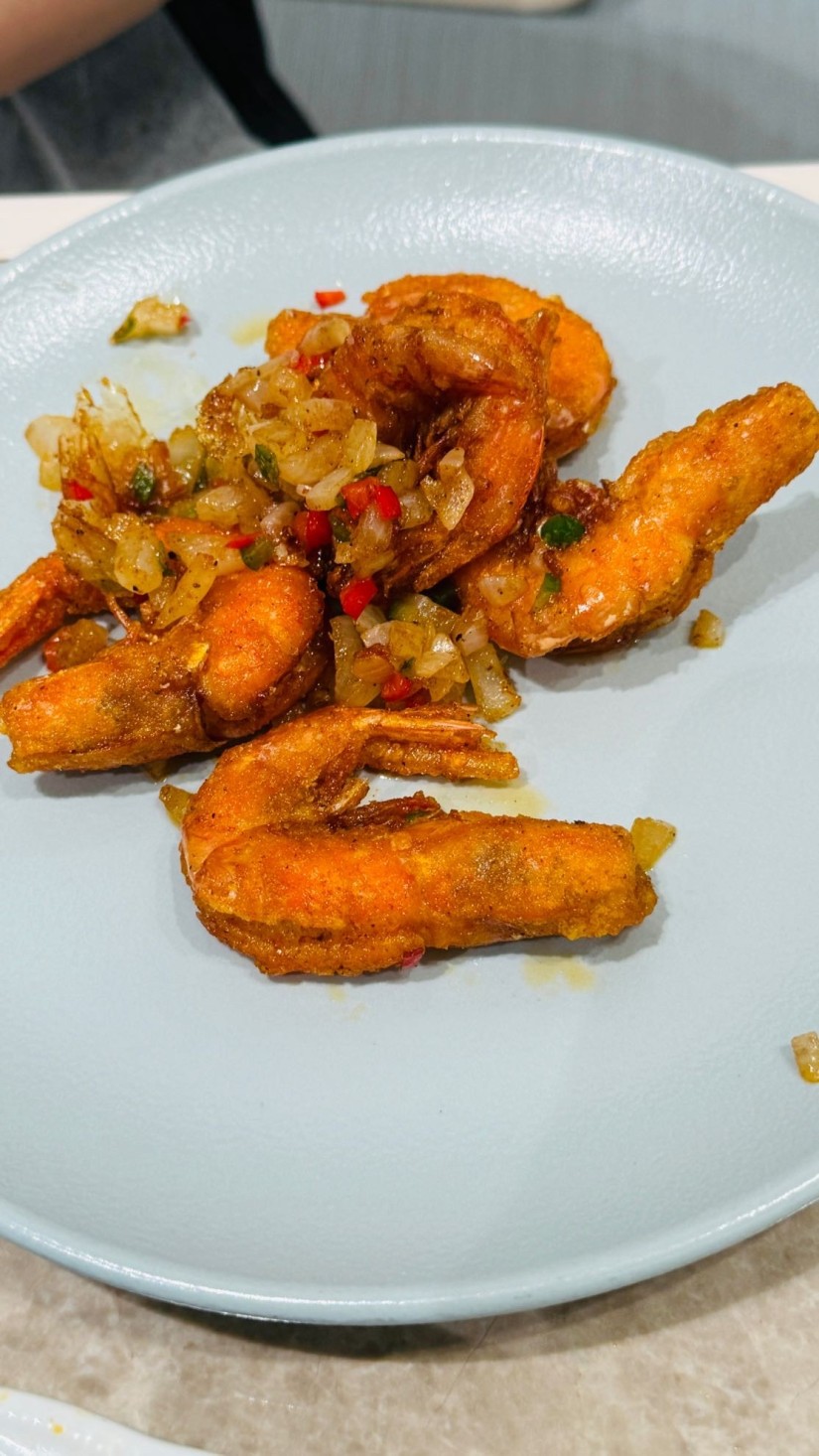 有頭エビの山椒揚げ