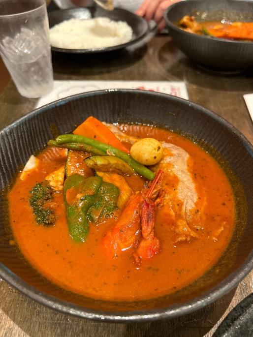 やわらかチキン焙煎エビスープカレー 40辛