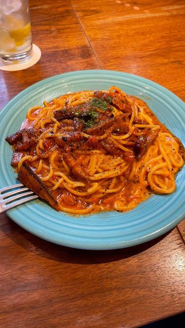赤いカルボナーラ 辛さ増し