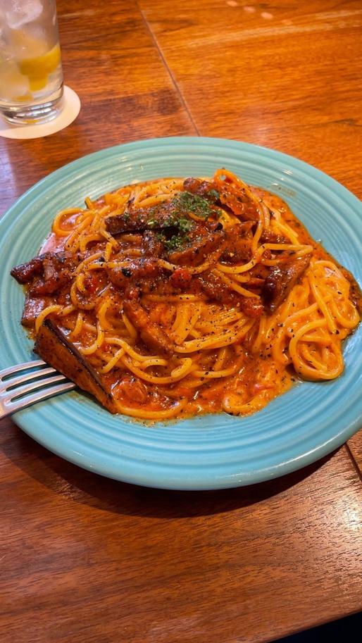 赤いカルボナーラ 辛さ増し