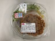 冷し担々まぜそば大豆を使ったピリ辛炒め 1辛