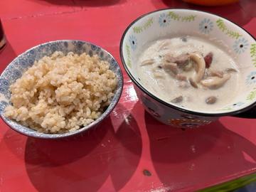 一期一会の最強グリーンカレー（とり、ぶた、えび）