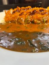 低糖質カレー   トンカツ・ホウレンソウ 5辛