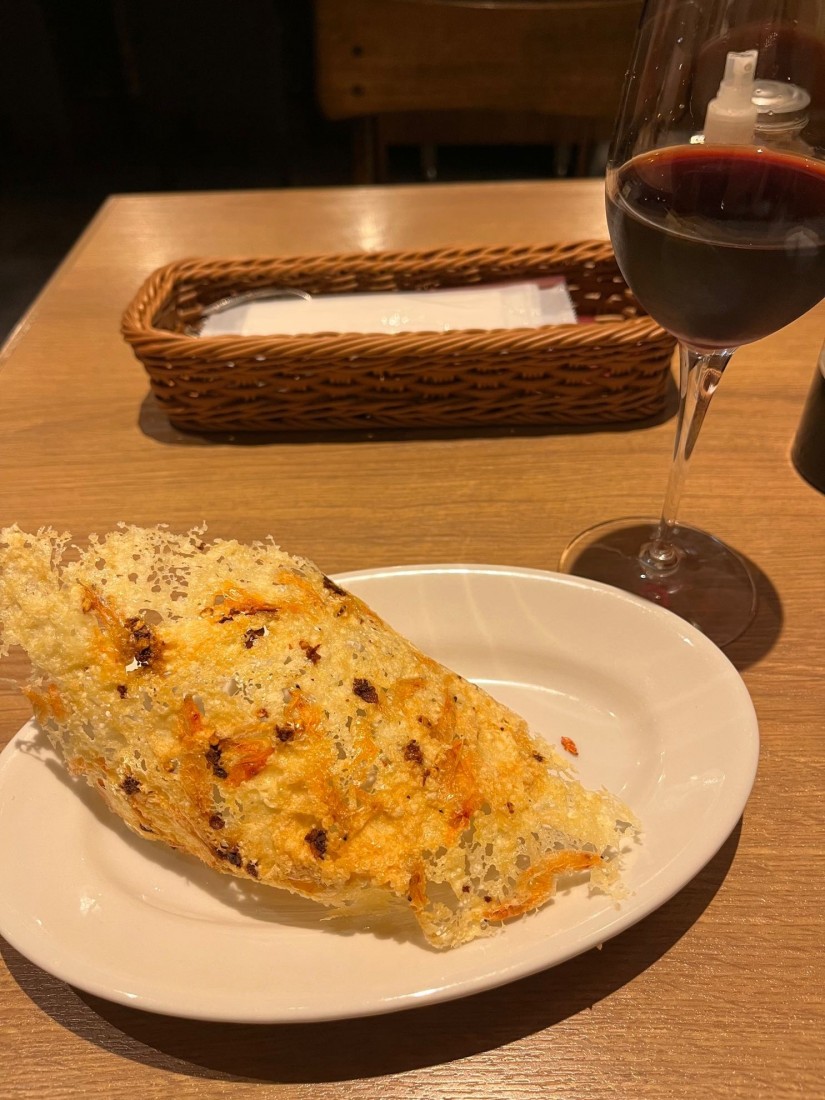 桜エビとチーズのピリ辛パリパリ