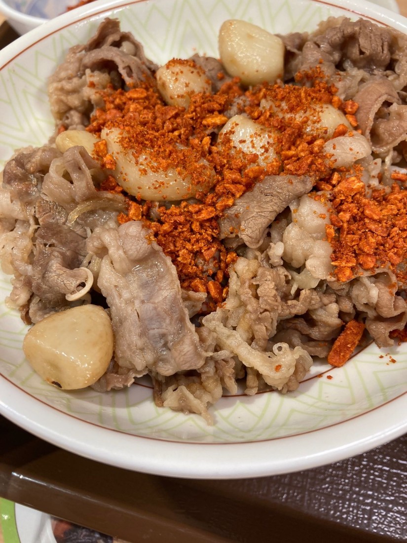 にんにくファイヤー牛丼